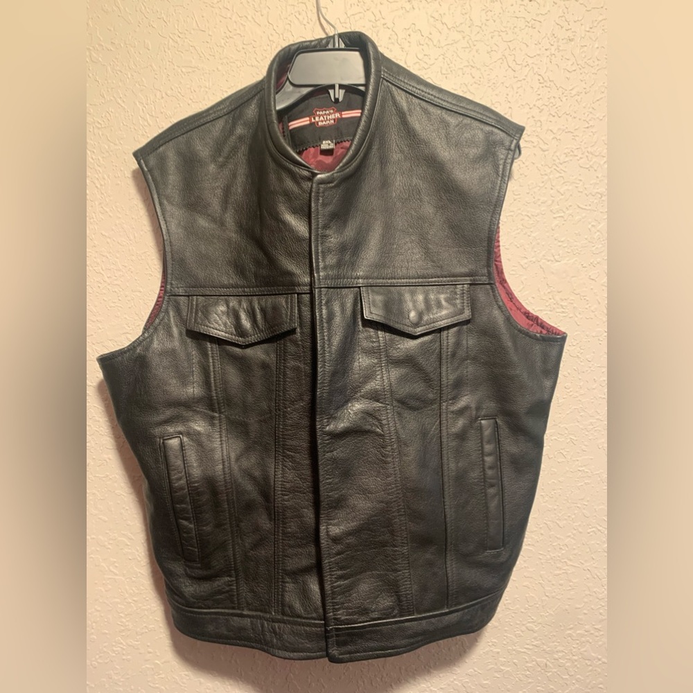 New leather vest